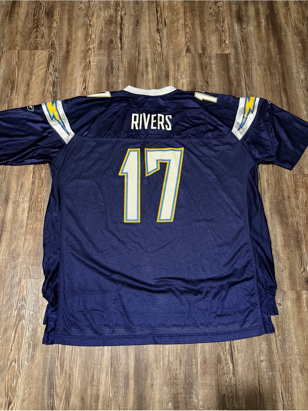 Vintage Reebok San Diego Chargers Phillip Rivers Jersey Men's XXL Alt Uniform